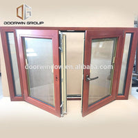 Double Casement Windows Aluminum Wood Composite Integral Blinds Tilt Turn Window by Doorwin — thumbnail 2