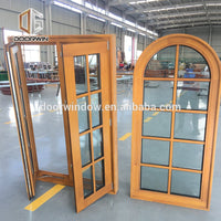 Double Glazing Timber with round top picture  window by Doorwin — thumbnail 1