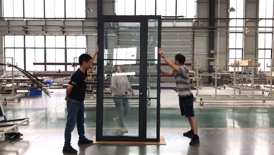 double toughened glass lower track interior french glass doors inpact proof - Doorwin Group Windows & Doors