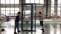 double toughened glass lower track interior french glass doors inpact proof — thumbnail 1