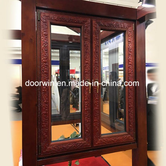Elegance Style Rosewood Carving French Casement Window Double Glass Window - China Carve Flower Deisgn Window, Casement Window — product image 0