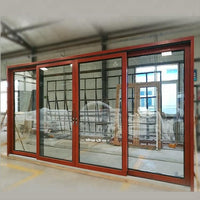 Energy saving Australia standard Aluminum glass sliding doors efficient Double Glazing door by Doorwin on Alibaba — thumbnail 1