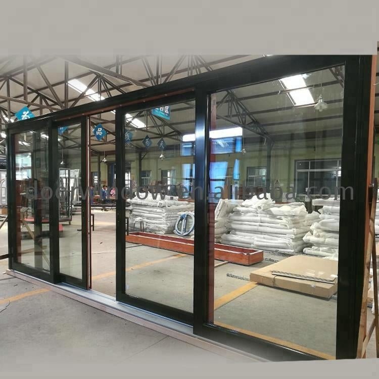 Entrance aluminum sliding doors energy saving large sliding door motor by Doorwin on Alibaba - Doorwin Group Windows & Doors
