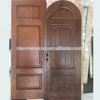Europe church front door round top design wooden single main door design made of oak woodby Doorwin - Doorwin Group Windows & Doors