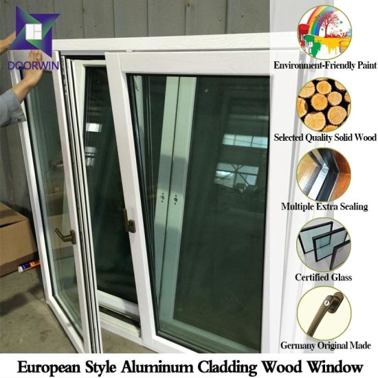 European Design Casement Aluminium Wood Window, Aluminum Window Color/Shape/Opening Way Detail - China Wood Window, Aluminium Window — product image 0