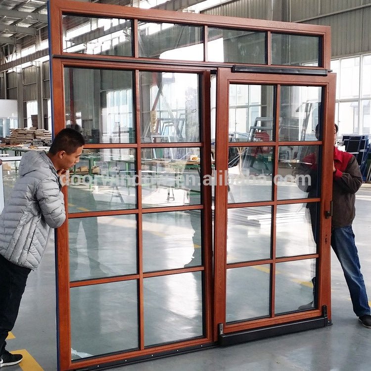 European sliding glass door entrance slide energy saving aluminium hanging by Doorwin on Alibaba - Doorwin Group Windows & Doors