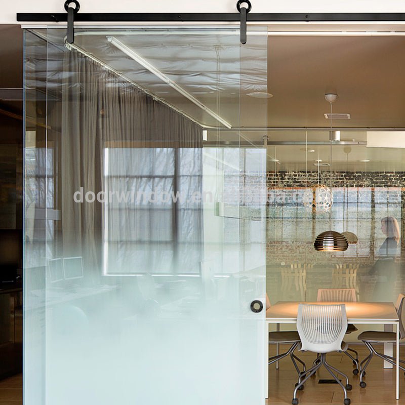 European Type Exterior Tempered Glass Sliding Barn Door by Doorwin - Doorwin Group Windows & Doors