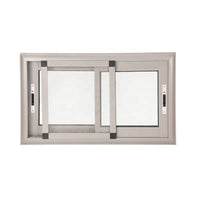 excellent sound proof aluminum profile push-pull glass sliding window — thumbnail 4