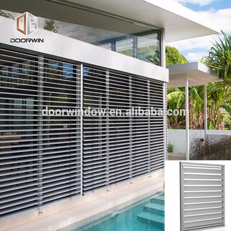 exterior aluminum security window shutter by Doorwin - Doorwin Group Windows & Doors