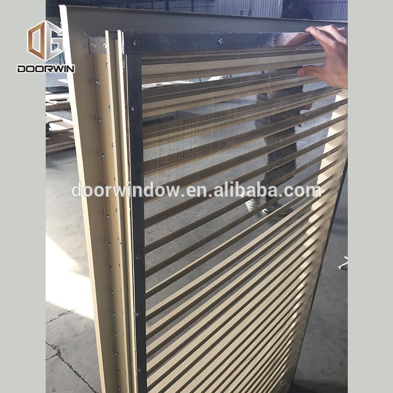 exterior aluminum security window shutter by Doorwin - Doorwin Group Windows & Doors