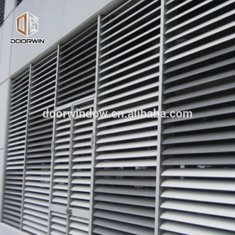exterior aluminum security window shutter by Doorwin - Doorwin Group Windows & Doors