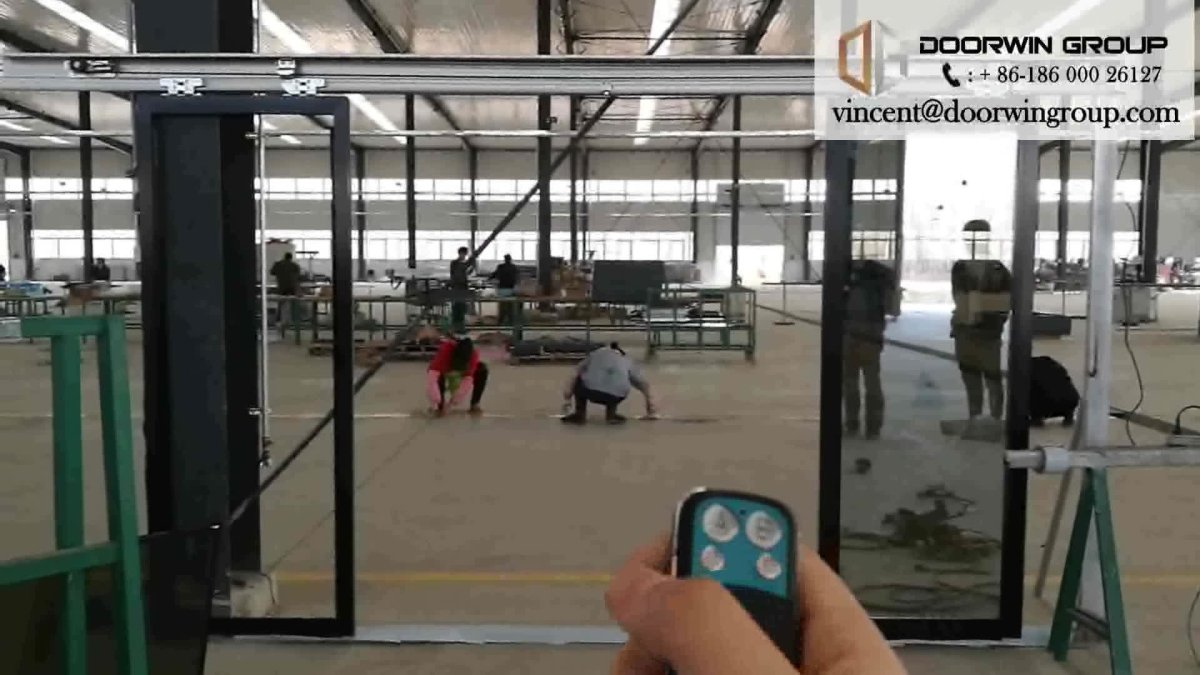 External doors aluminium swing exterior frameless glass aluminum door with by Doorwin on Alibaba — product image 2