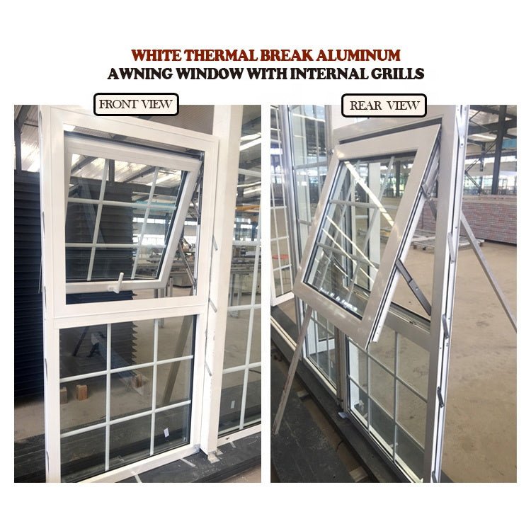 Factory custom aluminum windows and doors window with grill design - Doorwin Group Windows & Doors