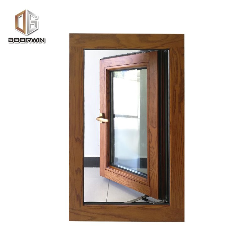Factory Direct High Quality windows without grills tempered glass casement outward opening aluminium window - Doorwin Group Windows & Doors