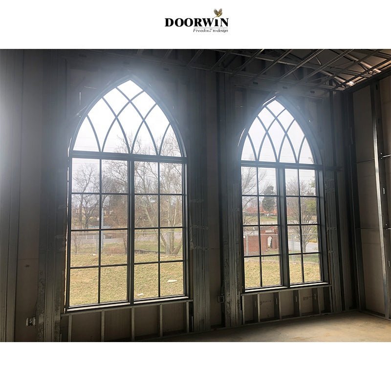 Factory Direct nfrc certified wooden frame High Quality grill design arch window for New York Big House — product image 4