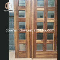 Factory direct price soundproof wood door solid doors with glass panels uk — thumbnail 3