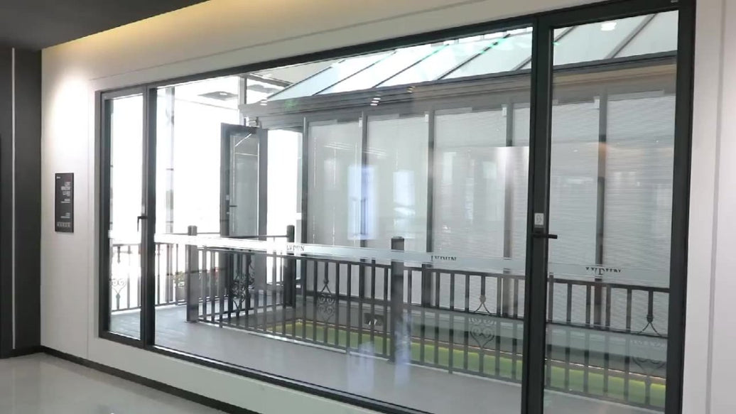 Factory drectly thermal break low-E Powder coated black aluminium windows aluminium windows and doors - Doorwin Group Windows & Doors