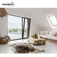 Factory drectly thermal break low-E Powder coated black aluminium windows aluminium windows and doors — thumbnail 5