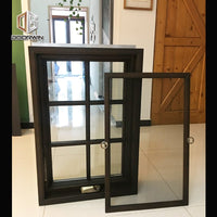 Factory outlet american crank casement window aluminum with grill design - Doorwin Group Windows & Doors