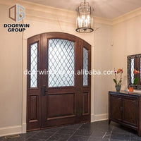 Factory price Manufacturer Supplier entry door with two sidelights side panels entrance doors — thumbnail 3