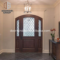 Factory price Manufacturer Supplier entry door with two sidelights side panels entrance doors — thumbnail 5