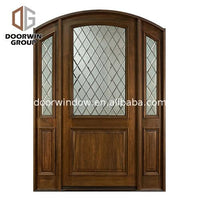 Factory price Manufacturer Supplier entry door with two sidelights side panels entrance doors — thumbnail 1