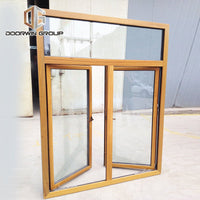 Factory price wholesale replace steel window frames with aluminium ready made wooden windows — thumbnail 1