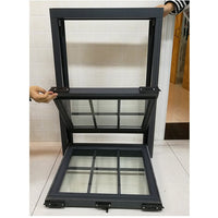 Factory sale triple hung windows tilt up aluminum window thermal break — thumbnail 3