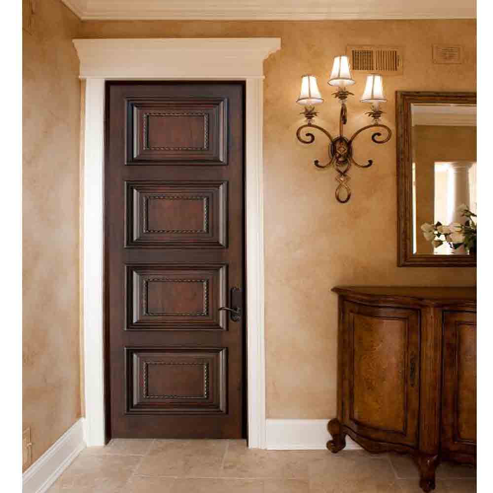 Finished Solid Mahogany Wood Interior Door in a Custom Stainby Doorwin - Doorwin Group Windows & Doors