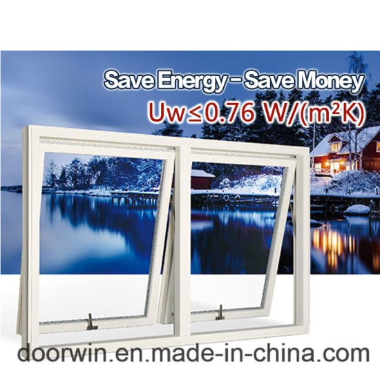 Finished White Color Paintting Aluminum Clad Wood Window with Save Energy Glass - China Window, Glass Panel Window — product image 0