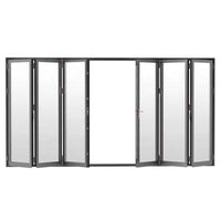 Folding glass door garage frameless shower by Doorwin on Alibaba - Doorwin Group Windows & Doors