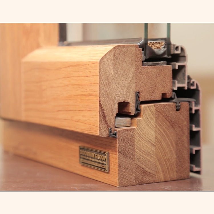 free sample-solid wood with aluminum cladding from outside — product image 2