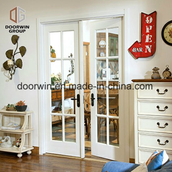 French Hinged Entrance Door, Decorative Glass with Grille - China Elegant Glass Door, Exterior Solid Glass Door — product image 0