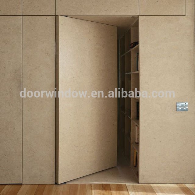 French style simple oak wood door design invisible door with hide hingeby Doorwin — product image 1