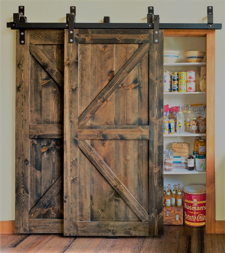 From the farm sliding barn door with barn door hardware and oak woodby Doorwin — product image 1
