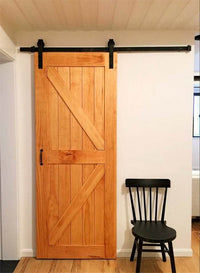 From the farm sliding barn door with barn door hardware and oak woodby Doorwin — thumbnail 3