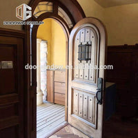 Front door styles pictures antique arched doors V-groove panels hotel entry doors to sale by Doorwin — thumbnail 4