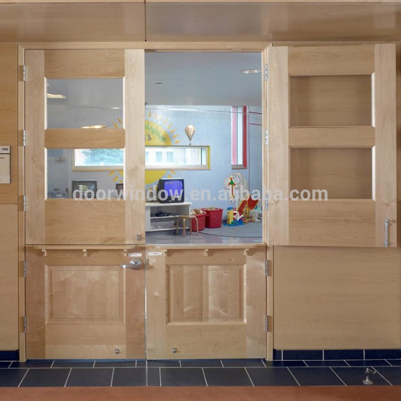 Functional latest design wooden doors half door dutch door for entry gateby Doorwin — product image 2