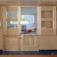 Functional latest design wooden doors half door dutch door for entry gateby Doorwin — thumbnail 2
