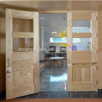 Functional latest design wooden doors half door dutch door for entry gateby Doorwin — thumbnail 4