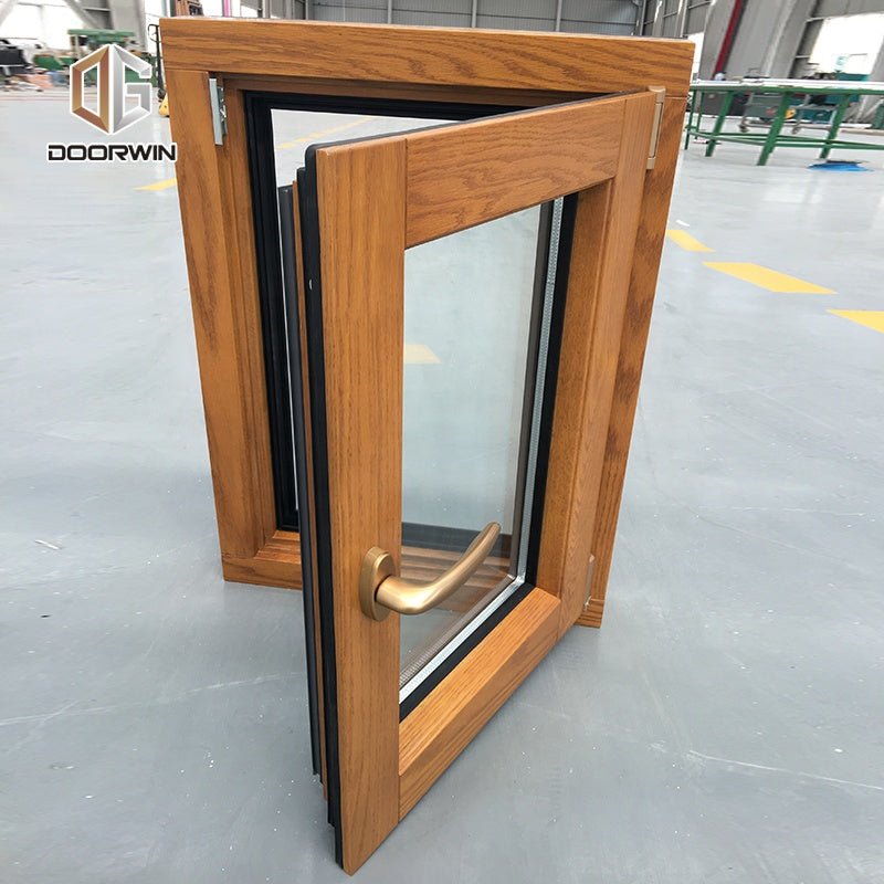 German style OAK wood tilt turn casement windows — product image 1