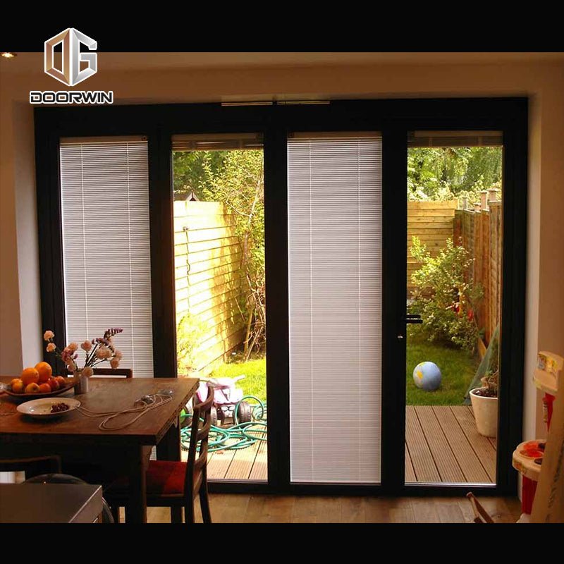 Glass louver pivot door front wood double designs by Doorwin on Alibaba - Doorwin Group Windows & Doors