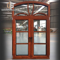 Glass window round garden arch top wood grille french casement windowsby Doorwin on Alibaba — thumbnail 2