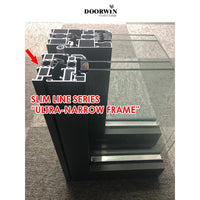 Good price Modern cheap house big glass thermal break aluminium tilt and turn casement windows for sale — thumbnail 5