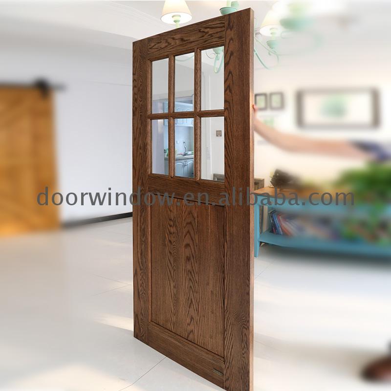 Good quality factory directly oak interior doors with glass panels modern internal bedroom door designs — product image 6