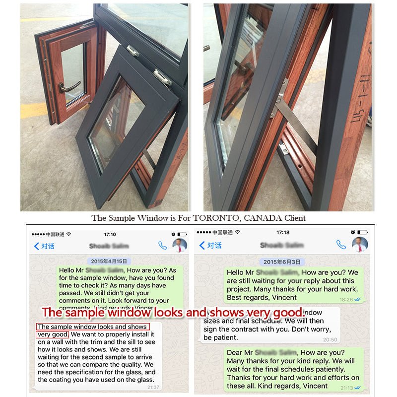 High Quality aluminum awning top hung windows with double safety glass aluminum awning support window - Doorwin Group Windows & Doors