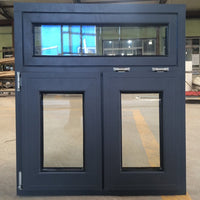 High Quality aluminum awning top hung windows with double safety glass aluminum awning support window — thumbnail 3