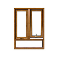 High Quality aluminum awning top hung windows with double safety glass aluminum awning support window — thumbnail 1