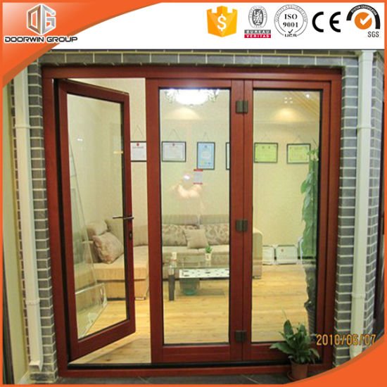 High Quality Aluminum Wood French Hinged Patio Door - China French Patio Door, Hinged Patio Door — product image 0