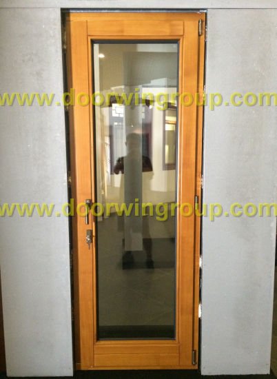 High Quality Solid Timber Aluminium Patio Door, Perfect View Thermal Break Aluminum Hinged Patio Door - China Wood Clad Alu Door, Alu Clad Wood Glass Door — product image 0